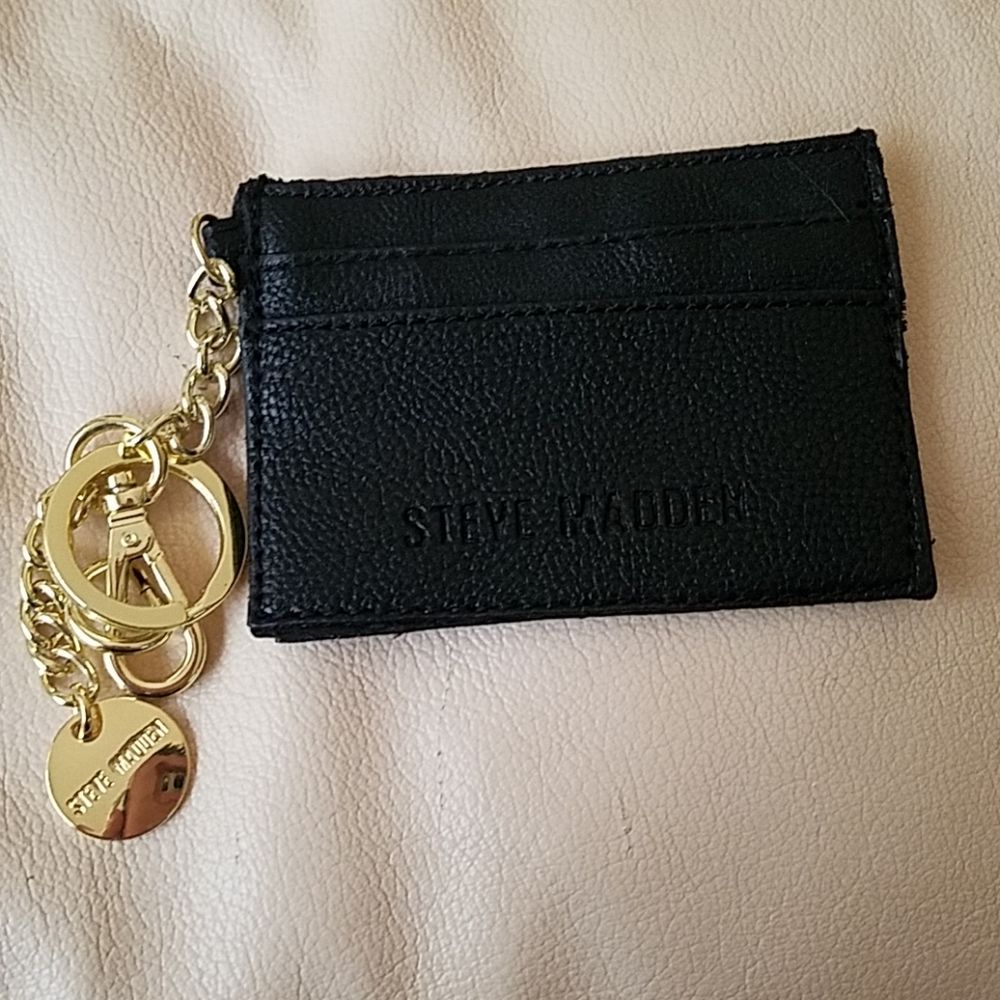 Steve Madden card wallet key chain